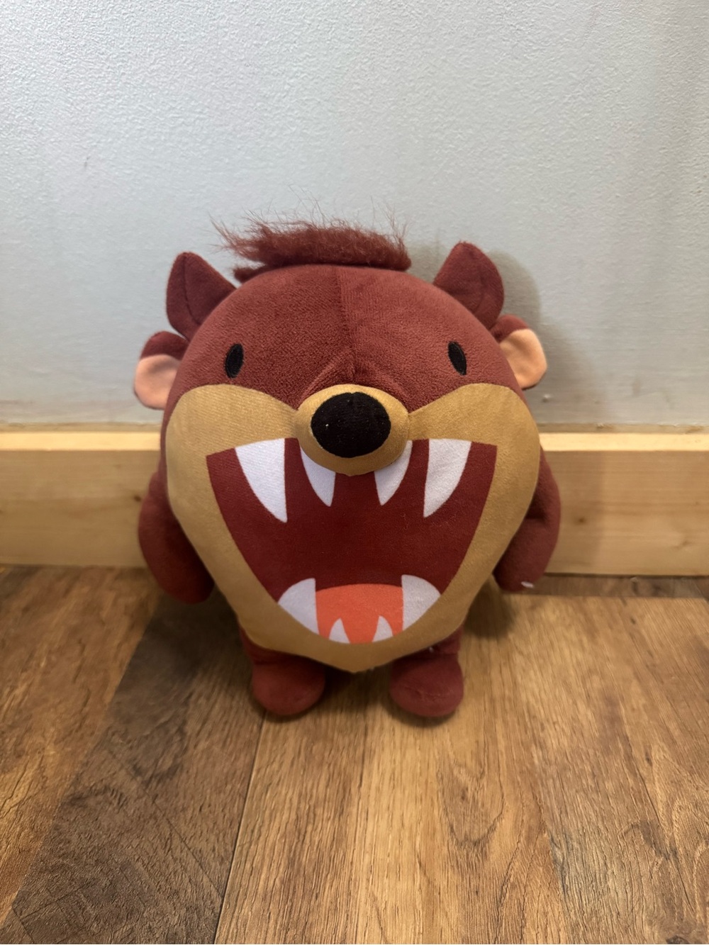 Warner Bros. Brown Plush Monster with Tan Muzzle and Orange Tongue